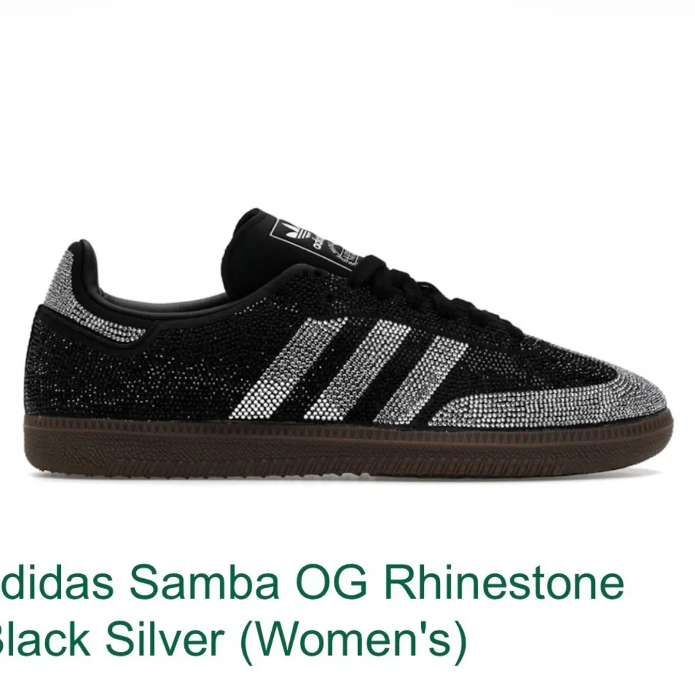 Adidas Samba OG Black and Silver Sneakers - Picture 1 of 5